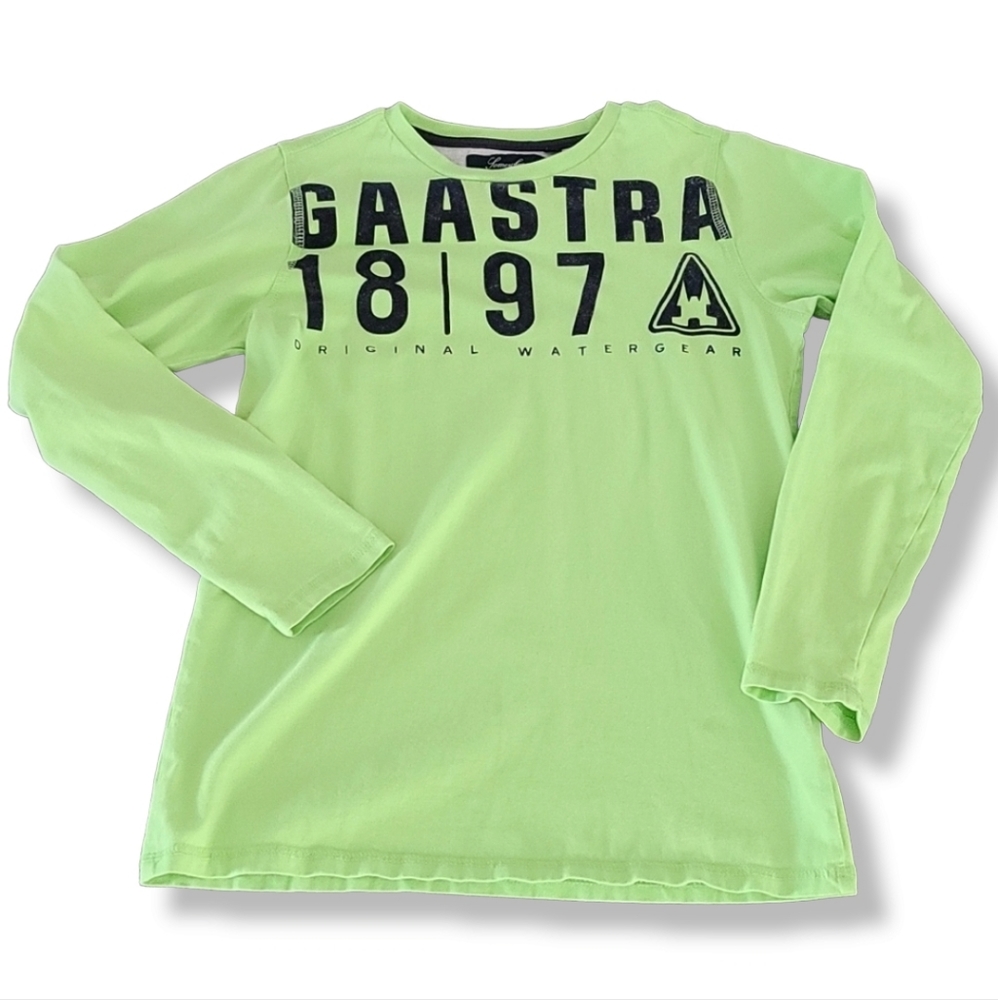 GAASTRA Netherlands Long Sleeve Tee Kids 12 Sailing Euro Style Graphic Shirt - Picture 13 of 14
